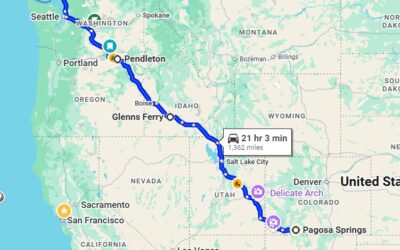 Days 19 to 22 Pagosa Springs to Samish Island